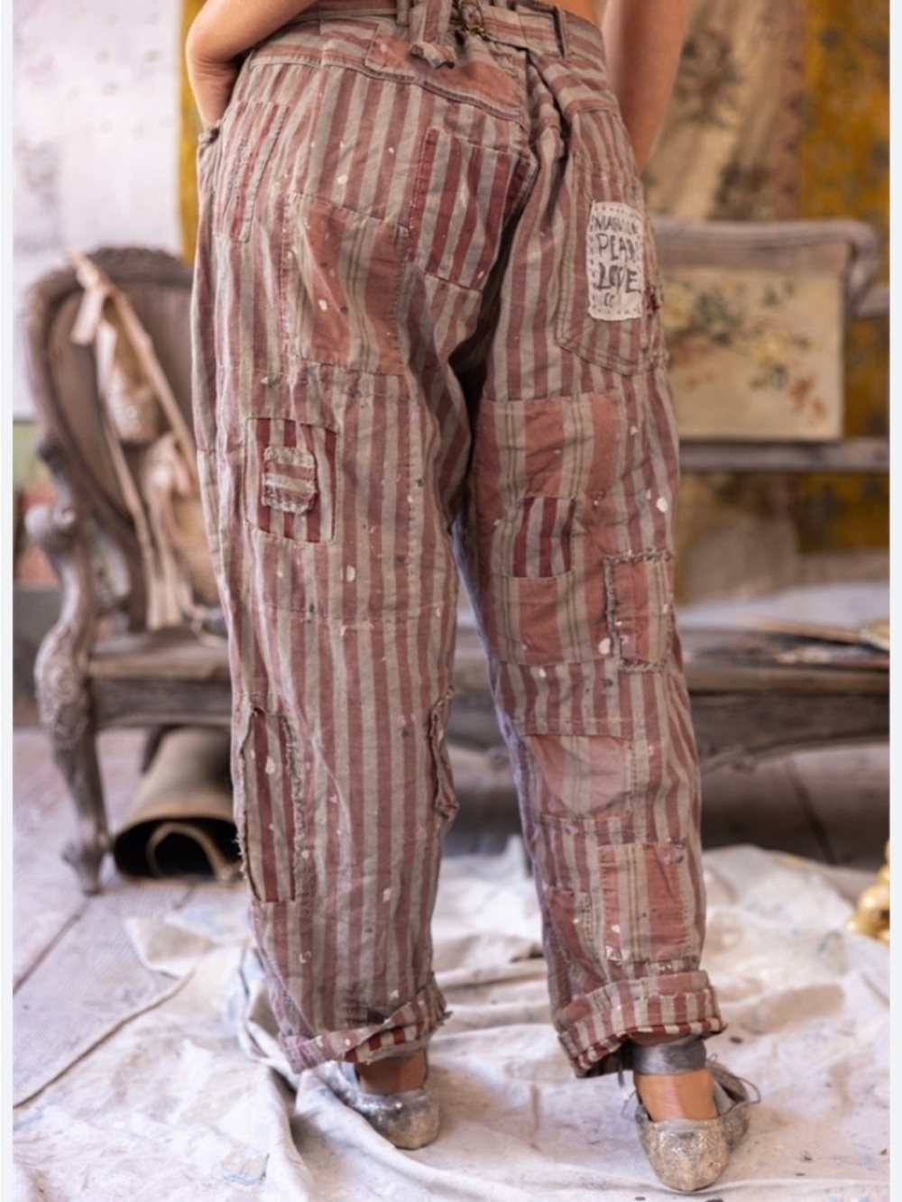 Magnolia Pearl rare plaid miner jeans - Picture 2 of 8